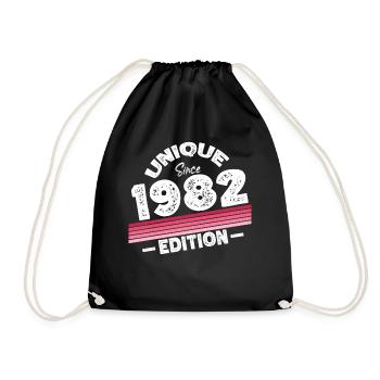 Unique depuis 1982 Edition Anniversaire Millésime 1982 - Sac de sport léger - noir - Devant