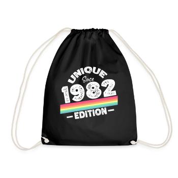 Unique depuis 1982 Edition Anniversaire Millésime 1982 - Sac de sport léger - noir - Devant