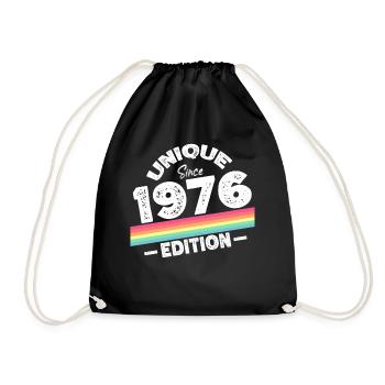 Unique depuis 1976 Edition Anniversaire Millésime 1976 - Sac de sport léger - noir - Devant