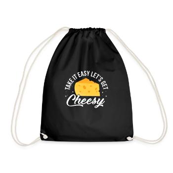 Gâteau au fromage Cheesecake Cadeau alimentaire - Sac de sport léger - noir - Devant