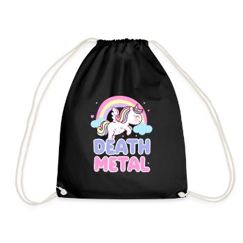 Death Metal Music Festival Gift - Drawstring Bag - black - Front