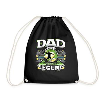 Fête des pères PAPA la légende du tennis Papa Papa - Sac de sport léger - noir - Devant