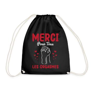 Cadeau Saint Valentin Homme Femme Humoristique - Sac de sport léger - noir - Devant