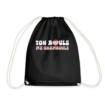 Cadeau Saint Valentin Homme Femme Humoristique - Sac de sport léger - noir - Devant
