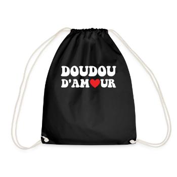 Cadeau Saint Valentin Homme Femme Humoristique - Sac de sport léger - noir - Devant