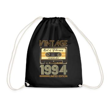 30e anniversaire Cassette février Vintage 1994 - Sac de sport léger - noir - Devant