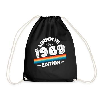 Unique Since 1969 Edition Birthday Vintage 1969 - Drawstring Bag - black - Front