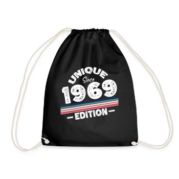 Unique Since 1969 Edition Birthday Vintage 1969 - Drawstring Bag - black - Front