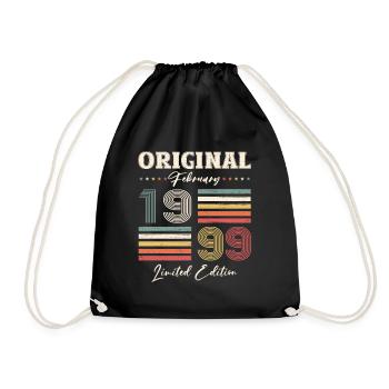 25e anniversaire Original Février Année 1999 - Sac de sport léger - noir - Devant