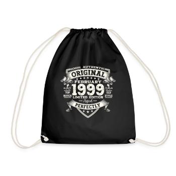 25e anniversaire Original Février Année 1999 - Sac de sport léger - noir - Devant