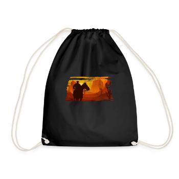 Cow-boy - Sac de sport léger - noir - Devant