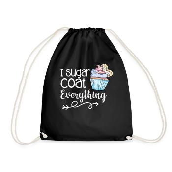 Cupcake - Turnbeutel - Schwarz - Vorne