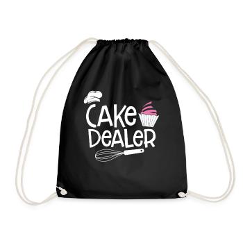Cupcake Muffin Baking Gift - Drawstring Bag - black - Front
