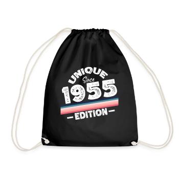 Unique depuis 1955 Edition Anniversaire Millésime 1955 - Sac de sport léger - noir - Devant