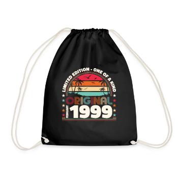 25e anniversaire Original Février Année 1999 - Sac de sport léger - noir - Devant