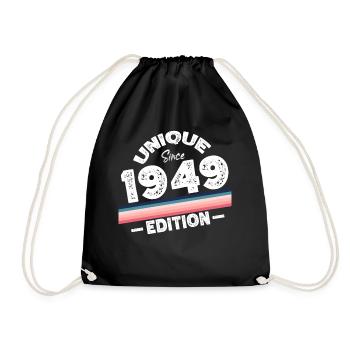 Unique depuis 1949 Edition Anniversaire Millésime 1949 - Sac de sport léger - noir - Devant