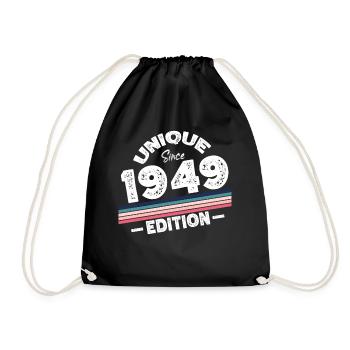 Unique depuis 1949 Edition Anniversaire Millésime 1949 - Sac de sport léger - noir - Devant