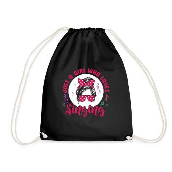 Chanteur chanteur chanteur musicien cadeau - Sac de sport léger - noir - Devant