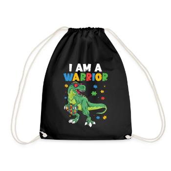 Autisme - Sac de sport léger - noir - Devant
