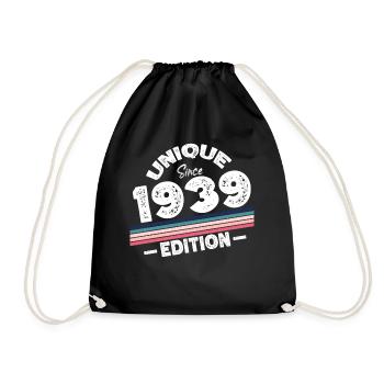 Unique depuis 1939 Edition Anniversaire Millésime 1939 - Sac de sport léger - noir - Devant