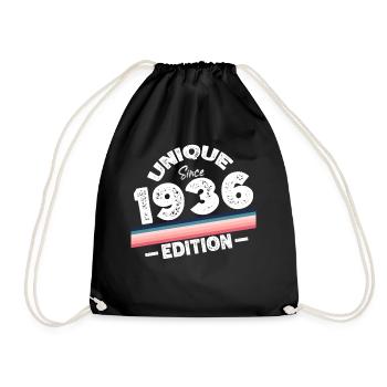Unique depuis 1936 Edition Anniversaire Millésime 1936 - Sac de sport léger - noir - Devant