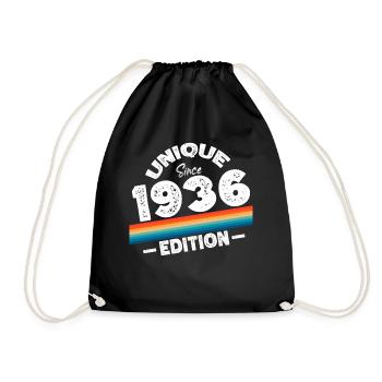 Unique depuis 1936 Edition Anniversaire Millésime 1936 - Sac de sport léger - noir - Devant