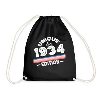 Unique depuis 1934 Edition Anniversaire Millésime 1934 - Sac de sport léger - noir - Devant