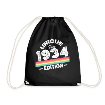 Unique depuis 1934 Edition Anniversaire Millésime 1934 - Sac de sport léger - noir - Devant