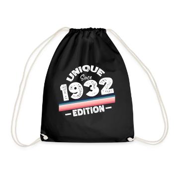 Unique depuis 1932 Edition Anniversaire Millésime 1932 - Sac de sport léger - noir - Devant
