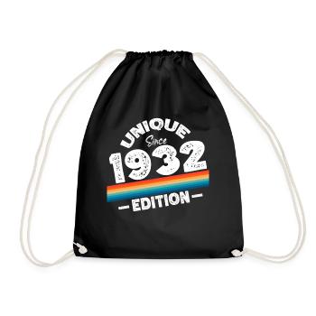 Unique depuis 1932 Edition Anniversaire Millésime 1932 - Sac de sport léger - noir - Devant