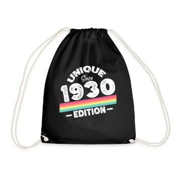 Unique depuis les années 1930 édition anniversaire Vintage des années 1930 - Sac de sport léger - noir - Devant