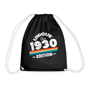 Unique depuis les années 1930 édition anniversaire Vintage des années 1930 - Sac de sport léger - noir - Devant