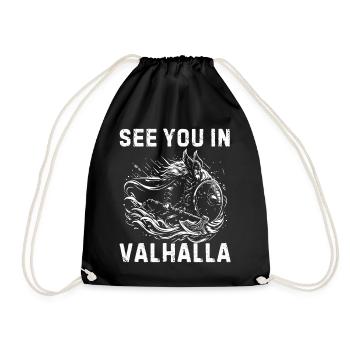 Rendez-vous au Valhalla - Viking Warrior Berserker - Sac de sport léger - noir - Devant
