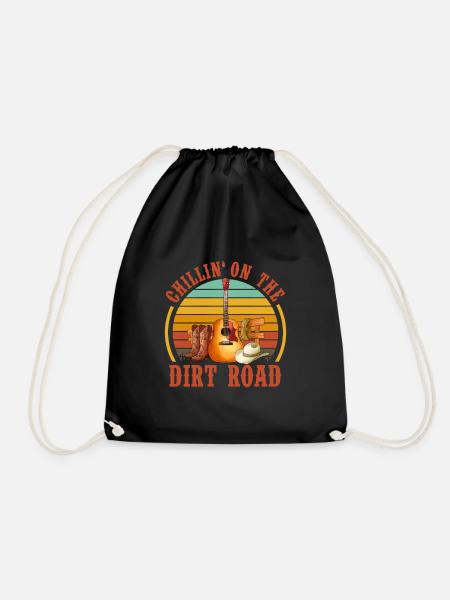 Country Music Countrymusic Geschenk - Turnbeutel - Schwarz