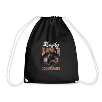 Doberman - Sac de sport léger - noir - Devant