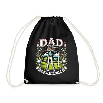 Fête des pères Papa la légende sur le terrain de golf Papa - Sac de sport léger - noir - Devant