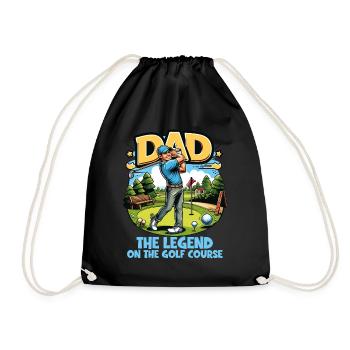Fête des pères Papa la légende sur le terrain de golf Papa - Sac de sport léger - noir - Devant