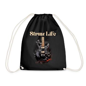 Strum Life Citation Drôle Professeur de Guitare - Sac de sport léger - noir - Devant