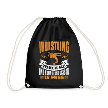 Wrestling - Turnbeutel - Schwarz - Vorne