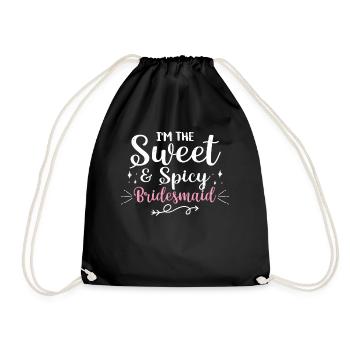 Vieille fille - Sac de sport léger - noir - Devant