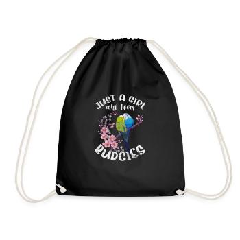 Perruche ondulée - Sac de sport léger - noir - Devant