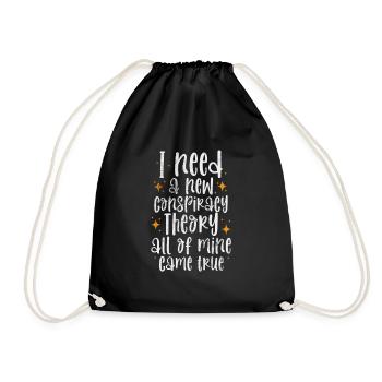 Conspiracy - Drawstring Bag - black - Front