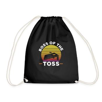Cornhole Beanbag Sackloch Geschenk - Turnbeutel - Schwarz - Vorne