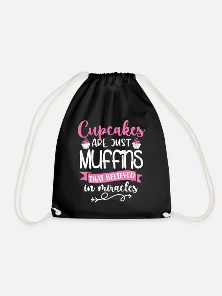 Cupcake - Turnbeutel - Schwarz