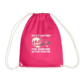 Divorce Separation End Relationship Gift - Drawstring Bag - fuchsia - Front