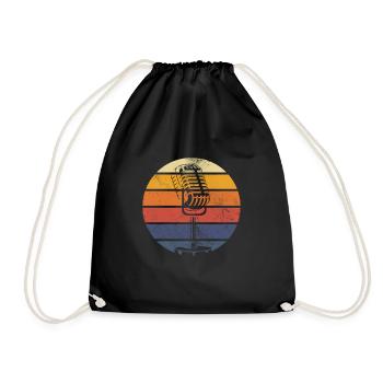Singer - Drawstring Bag - black - Front