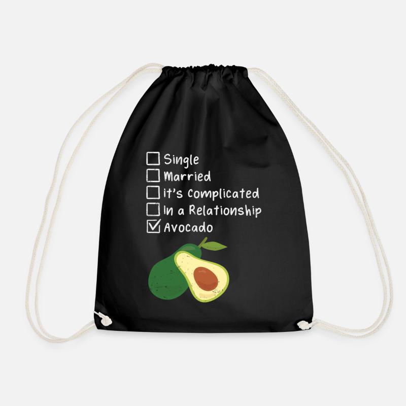 Avocado - Turnbeutel - Schwarz