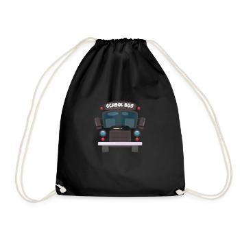 Chauffeur de bus Chauffeur de bus Bus Schuhlbus cadeau - Sac de sport léger - noir - Devant