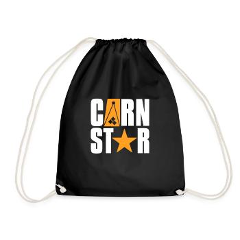 Cornhole Beanbag Sackloch Geschenk - Turnbeutel - Schwarz - Vorne