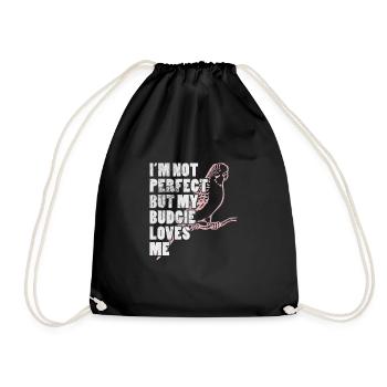 Perruche ondulée - Sac de sport léger - noir - Devant